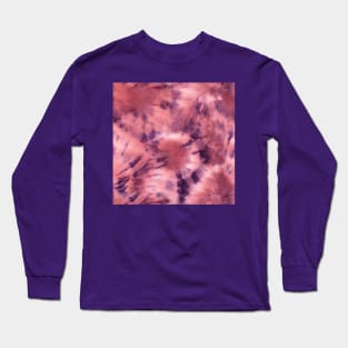 Purple and Pale Pink Pastel Tie-Dye Long Sleeve T-Shirt